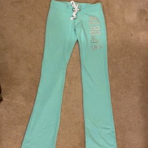 teal aeropostale sweatpants